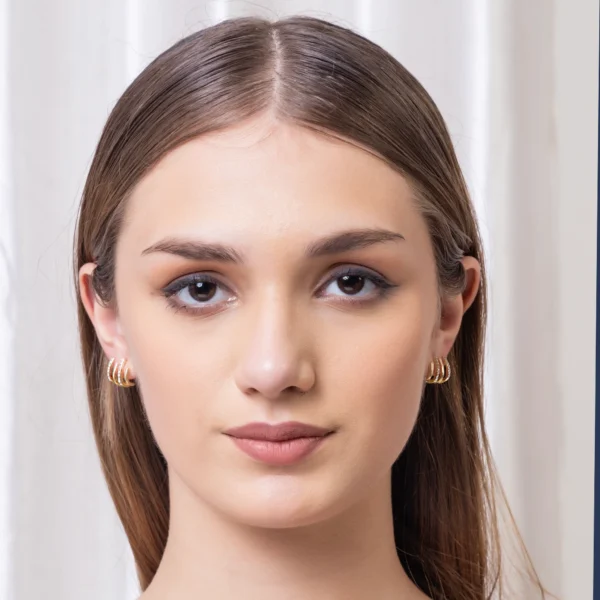 Anti-Tarnish Gold-Plated American Diamond Earring - Image 2