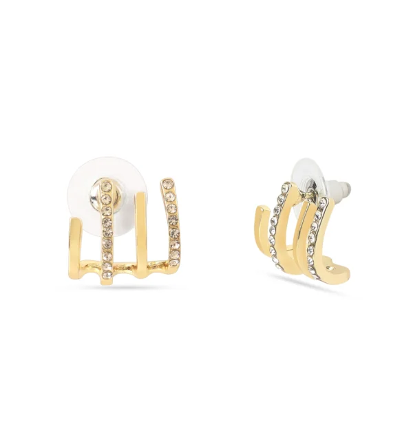 Anti-Tarnish Gold-Plated American Diamond Earring